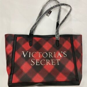 New Victoria's Secret Plaid Tote O/S